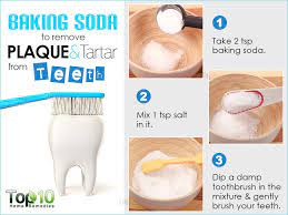 Baking soda can remove plaque without damaging the enamel. How To Remove Tartar From Teeth At Home Naturally Arxiusarquitectura