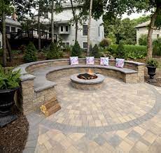 an amazing entry and backyard fire pit