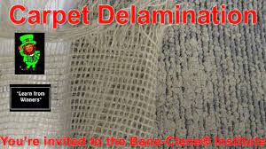delamination of carpet causes and how