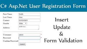 c asp net user registration or sign