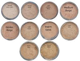mineral foundation makeup light sand