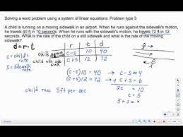solving problems using linear systems