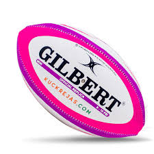 gilbert mini rugby ball pink purple
