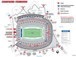 sanford stadium seating diagram