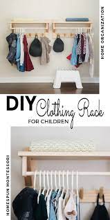 Diy Clothing Rack With Shelf Free