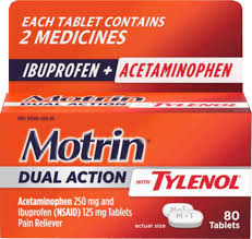 motrin dual action with tylenol