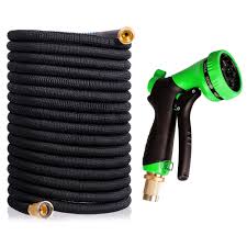 Keep hoses stored between uses with hose reels and hangers, which also make retrieval and uncoiling easier. Costway 25 50 75 Ft Expanding Garden Hose Flexible Water Hose W 9 Function Spray Nozzle Best Buy Canada