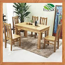 Includes a dining table with extending leaf. China Bamboo Furniture Set Bamboo Dining Room Table Chair China Dining Room Chair Dining Table Chair