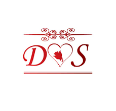 ds love initial with red and rose