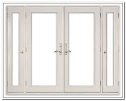 French doors are some doors that have mullions and muntins, can be opened either inwards or outwards, and can in most cases, it should fit your needs as, generally, a french door has the dimension of other standard doors. 18 Atrium Doors With Operating Sidelites Ideas French Doors Patio Patio Doors French Doors