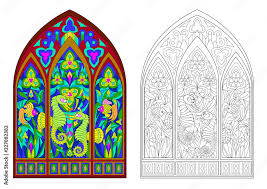 Gothic Stained Glass Window