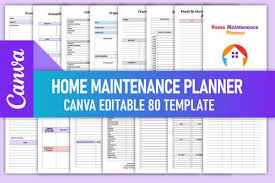 home maintenance planner for canva kdp