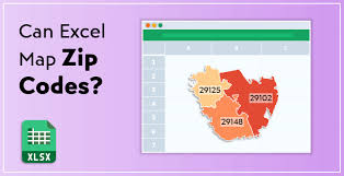 can excel map zip codes map charts