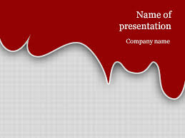 Download Free Red Blood Powerpoint Template For Presentation