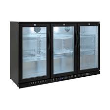 Back Bar Cooler With Glass Door For