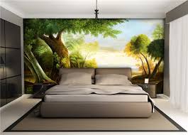 Nature Trees Background 3d Wall Mural