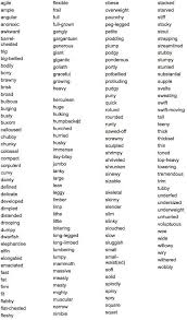 Vocabulary List Movement Book Writing Tips Writing Tips