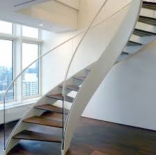 laminated glass steps staircase with