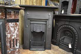 Art Nouveau Cast Iron Fireplace