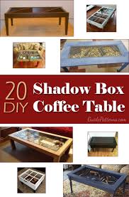 20 Diy Shadow Box Coffee Table Plans