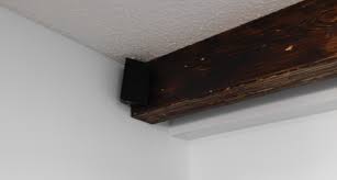 wood ceiling beam straps leah and joe