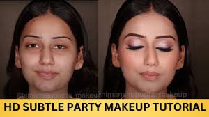 how to do hd subtle party makeup