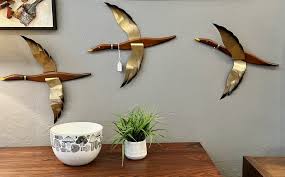 1960s Mid Century Flying Geese Wall