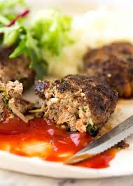To make the rissoles, kylie explained you'll need some beef mince, carrot, brown onion, tomato and barbecue sauce, dijon mustard, eggs, breadcrumbs and salt and pepper. Rissoles Recipetin Eats