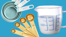 What are 5 common measuring tools in the kitchen?