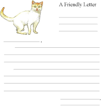 Free Printable Friendly Letter Template For First Grade Elementary