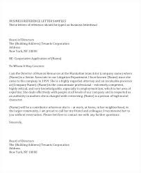 Format A Reference Letter Free Sample Business Letters