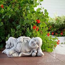 Reclining Laughing Buddha Figures For