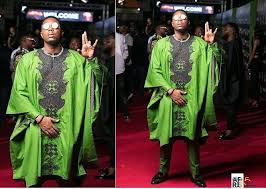stanley enow dons green agbada on