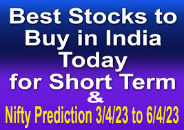 best stocks to in india today for