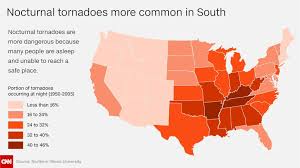 The traditional tornado alley stretches from texas, north in oklahoma, kansas, nebraska, and the dakotas. Tornadoes In The Southeast Are Getting Worse And They Re Often The Deadliest