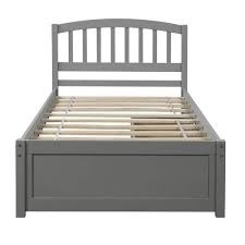 2 Drawers Wood Bed Frame With Headboard