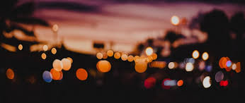 blurry city lights hd wallpaper