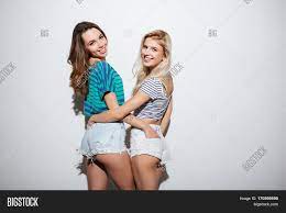 Two Smiling Sexy Women Image & Photo (Free Trial) | Bigstock