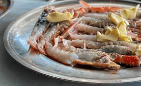 fire grilled langoustine tails with
