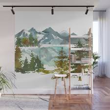 Hand Painted Landscape Wall Mural