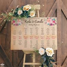 Themed Wedding Table Seating Plans Wedfest