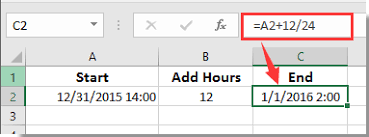 date time field in excel