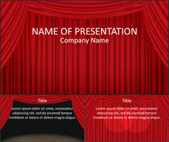 Stage Curtain Powerpoint Template Templateswise Com