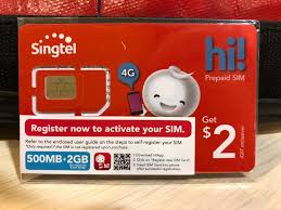 singtel prepaid sim card 2 mobile