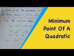 The Minimum Value Of A Quadratic By