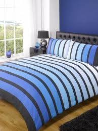 Soho Stripe Blue Black Duvet Quilt