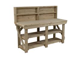 Wooden Indoor Outdoor Workbench With