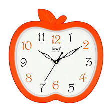 Ariel Apple Design Wall Clock For Kids