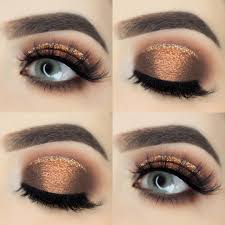 makeup tutorial copper eyeshadow look
