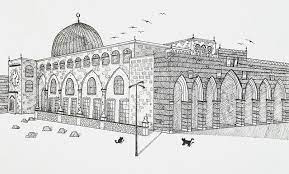 Masjid al aqsa digital art by islamprint dotcom. Al Aqsa Mosque Also Known As Baitul Maqdis Architecture Drawing My Drawings Palestine Art